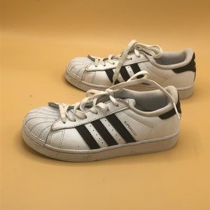 Adidas Superstar White/Black Kids Ortholite Size 1